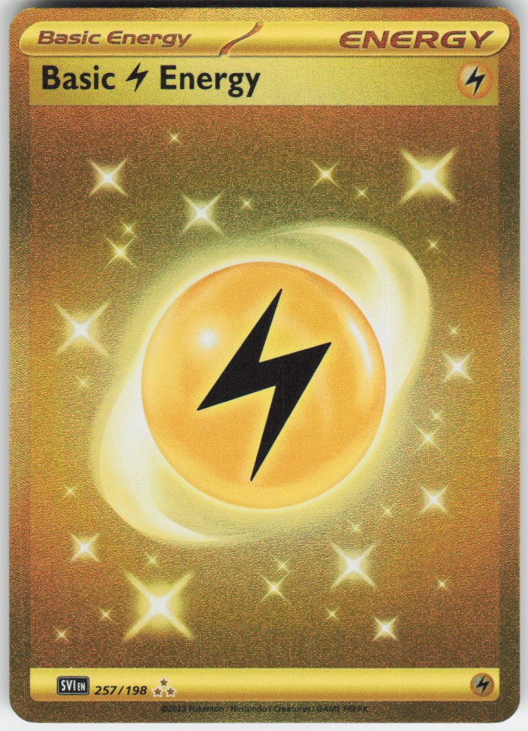 Basic Lightning Energy - Hyper Rare SV01: Scarlet & Violet Base Set 257/198 NM