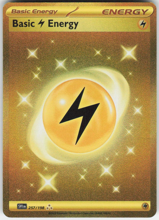 Basic Lightning Energy - Hyper Rare SV01: Scarlet & Violet Base Set 257/198 NM