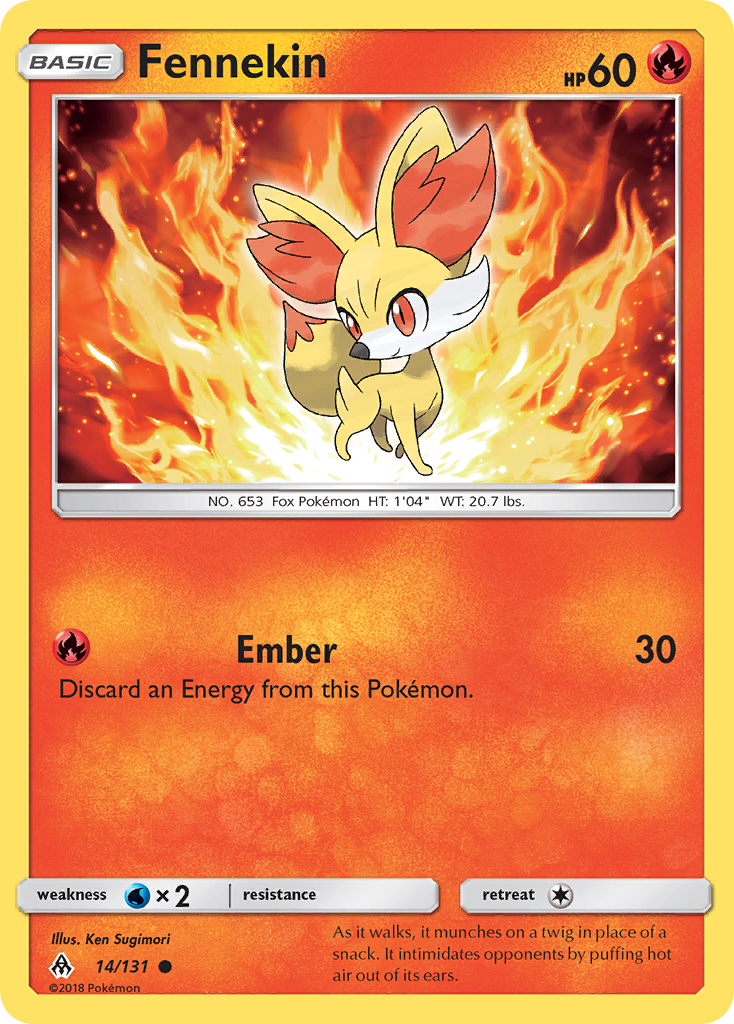 Fennekin 14/131 Common Forbidden Light NM/LP
