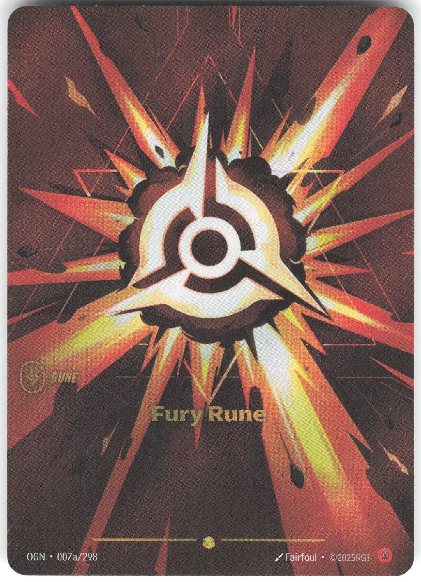 Fury Rune (Alternate Art) Showcase Origins 007a/298 NM