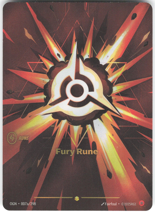 Fury Rune (Alternate Art) Showcase Origins 007a/298 NM