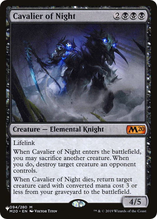 Cavalier of Night 094/280 Mythic The List Reprints NM/M