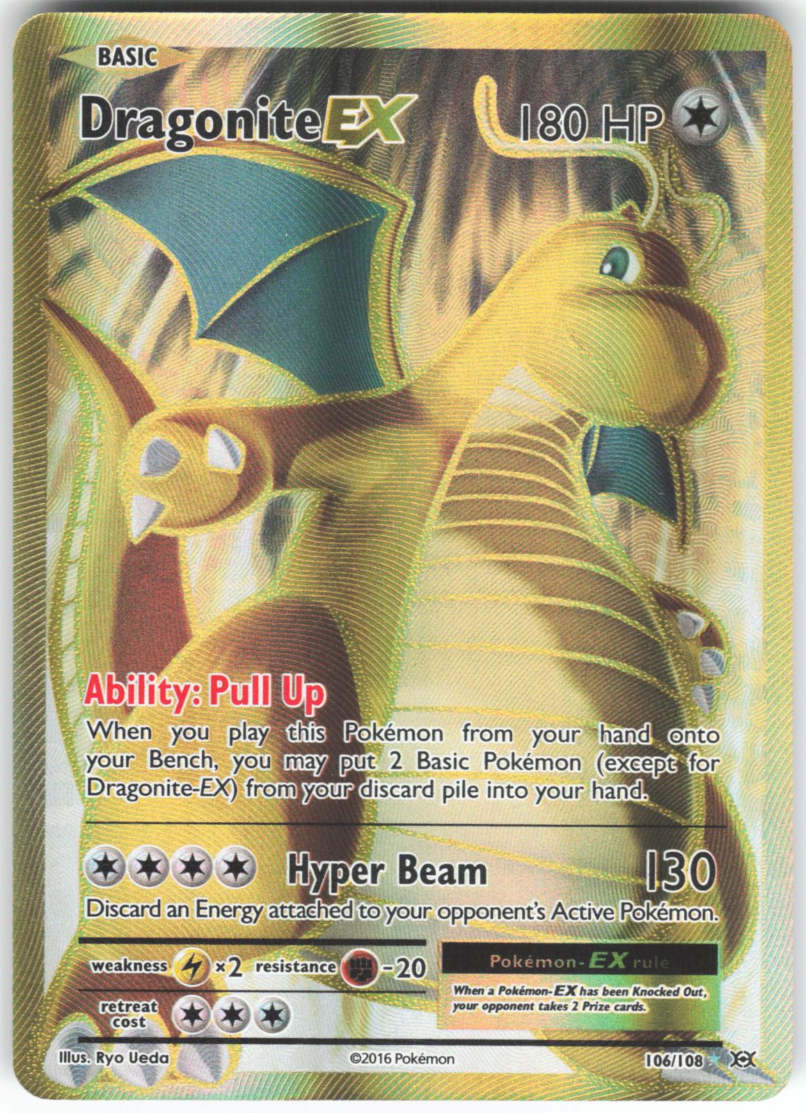 Dragonite EX 106/108 Ultra Rare Evolutions LP
