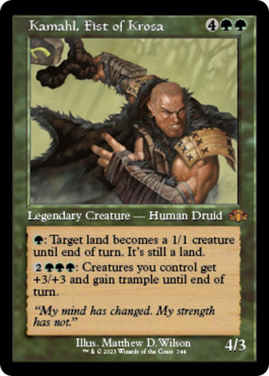 Kamahl, Fist of Krosa (Retro Frame) 344 Mythic Dominaria Remastered NM/M
