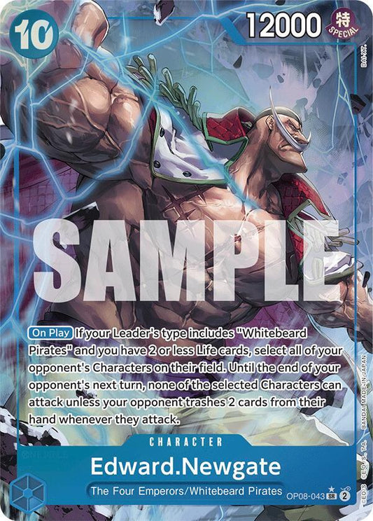 Edward.Newgate (Parallel) OP08-043 Super Rare Two Legends NM/M