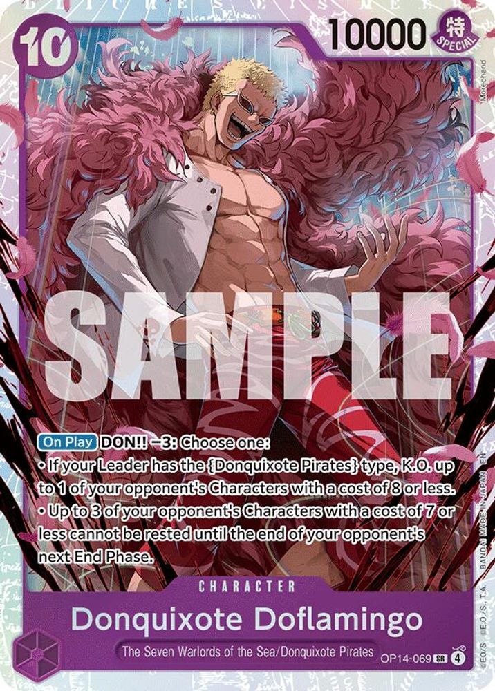 Donquixote Doflamingo OP14-069 Super Rare The Azure Sea's Seven NM/M