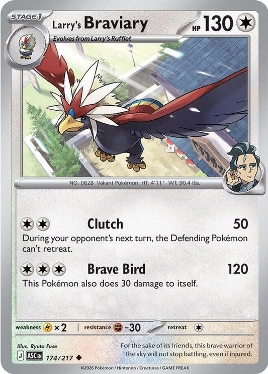 Larry's Braviary 174/217 Uncommon Ascended Heroes NM/M