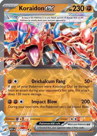 Koraidon ex 121/217 Double Rare Ascended Heroes NM/M