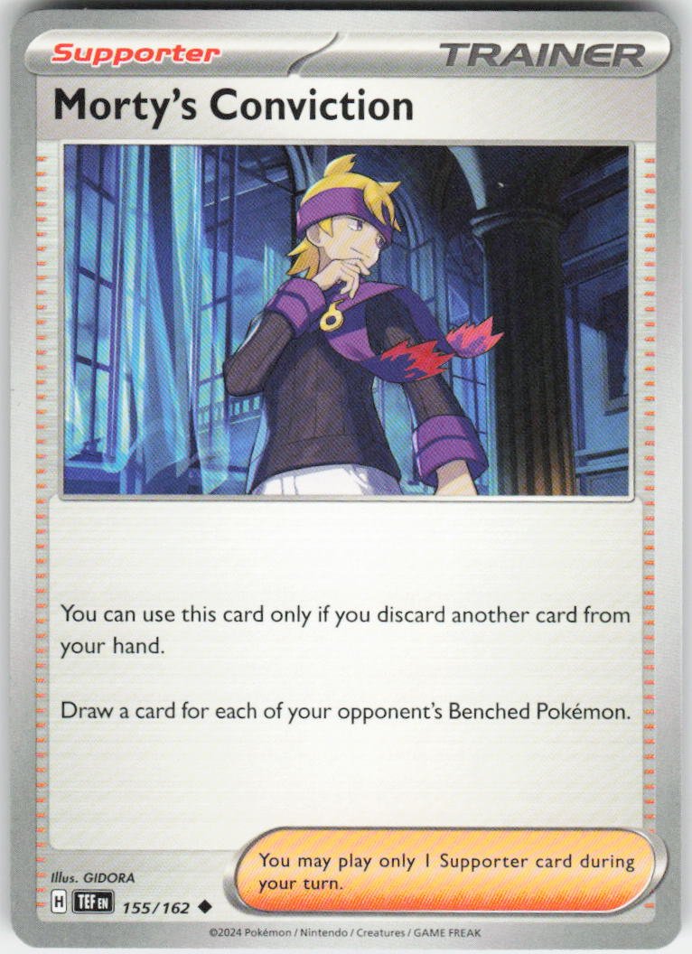 Morty's Conviction - Uncommon SV05: Temporal Forces 155/162 NM