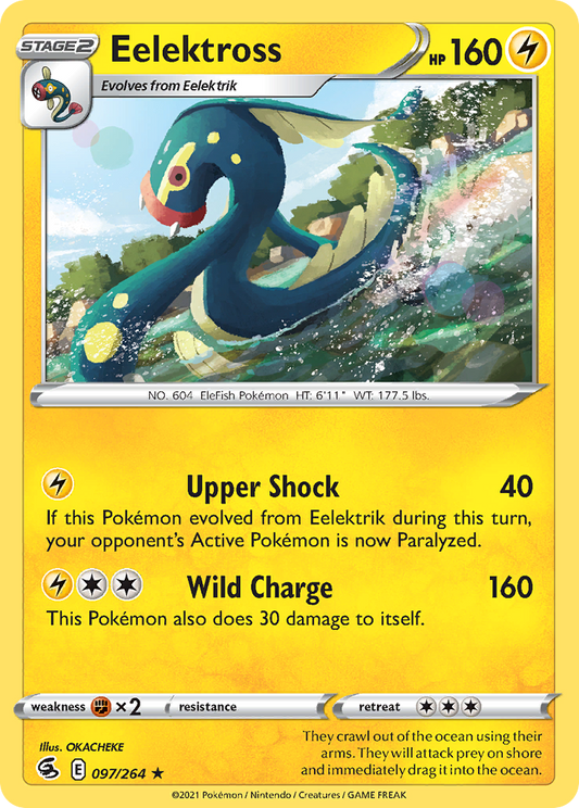 Eelektross 097/264 Rare Reverse Holo Fusion Strike NM/LP