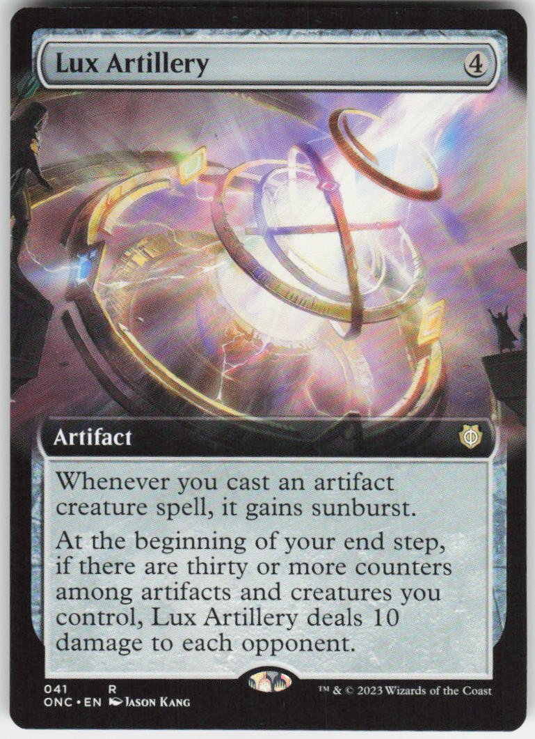 Lux Artillery (Extended Art) R Commander: Phyrexia: All Will Be One 41 NM