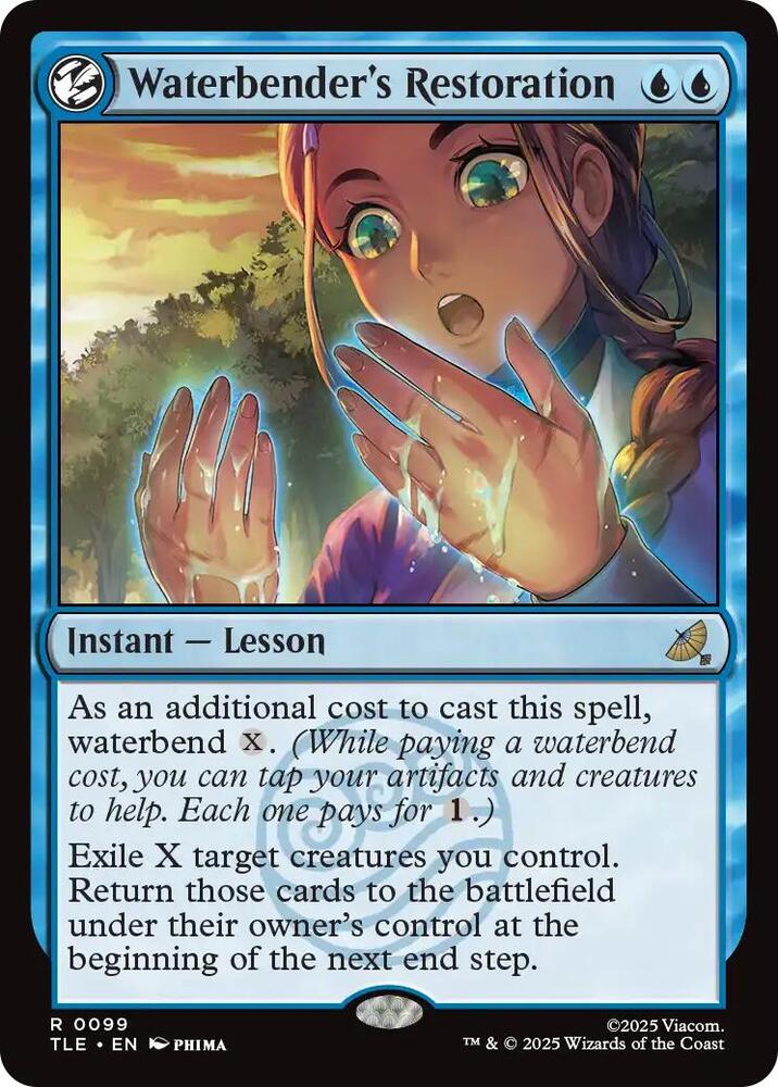 Waterbender's Restoration 99 Avatar: The Last Airbender: Eternal-Legal Foil NM/M
