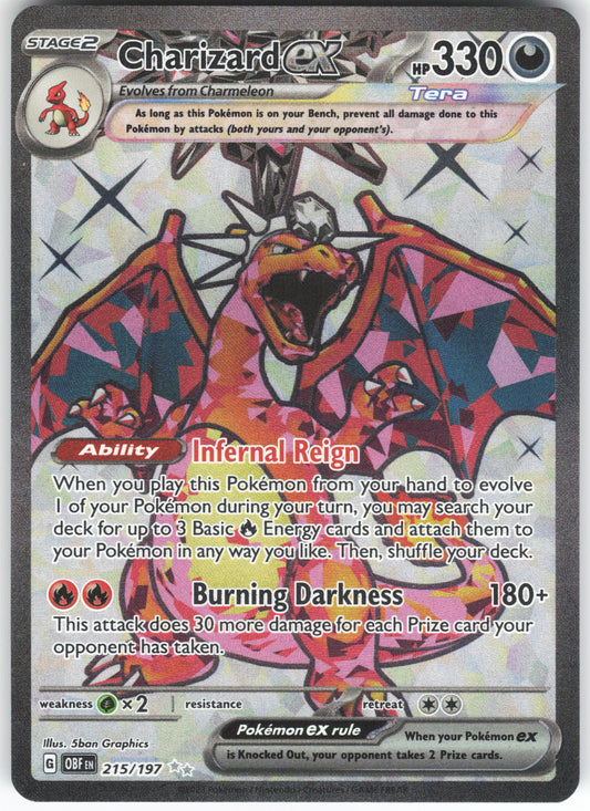 Charizard ex - Ultra Rare SV03: Obsidian Flames 215/197 NM