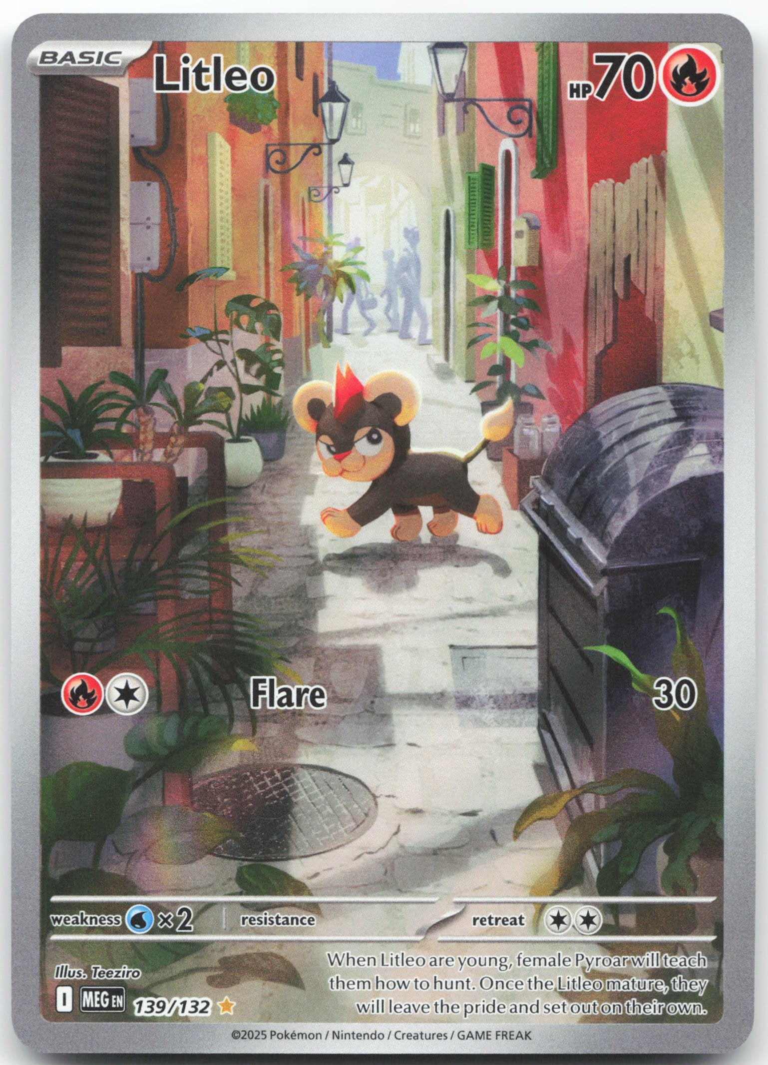 Litleo - Illustration Rare ME01: Mega Evolution 139/132 NM