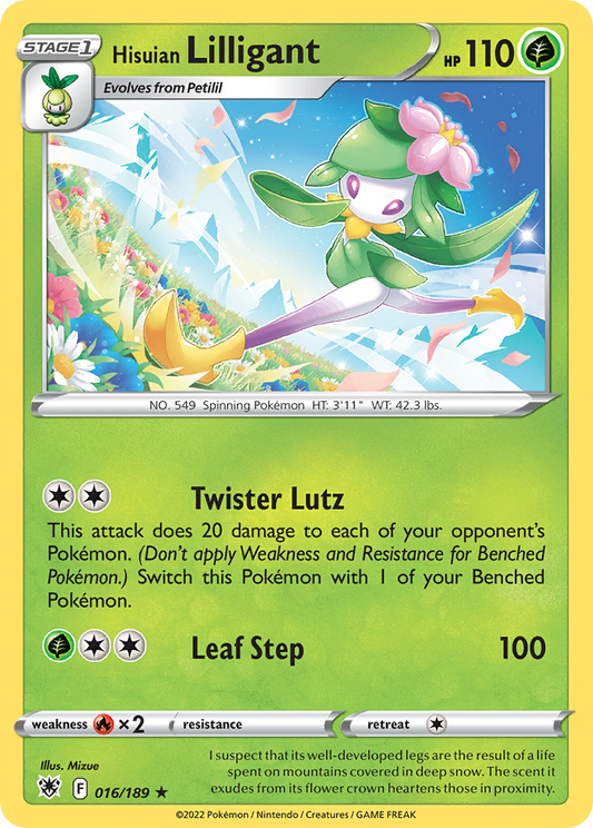 Hisuian Lilligant 016/189 Rare Astral Radiance Holo NM/LP