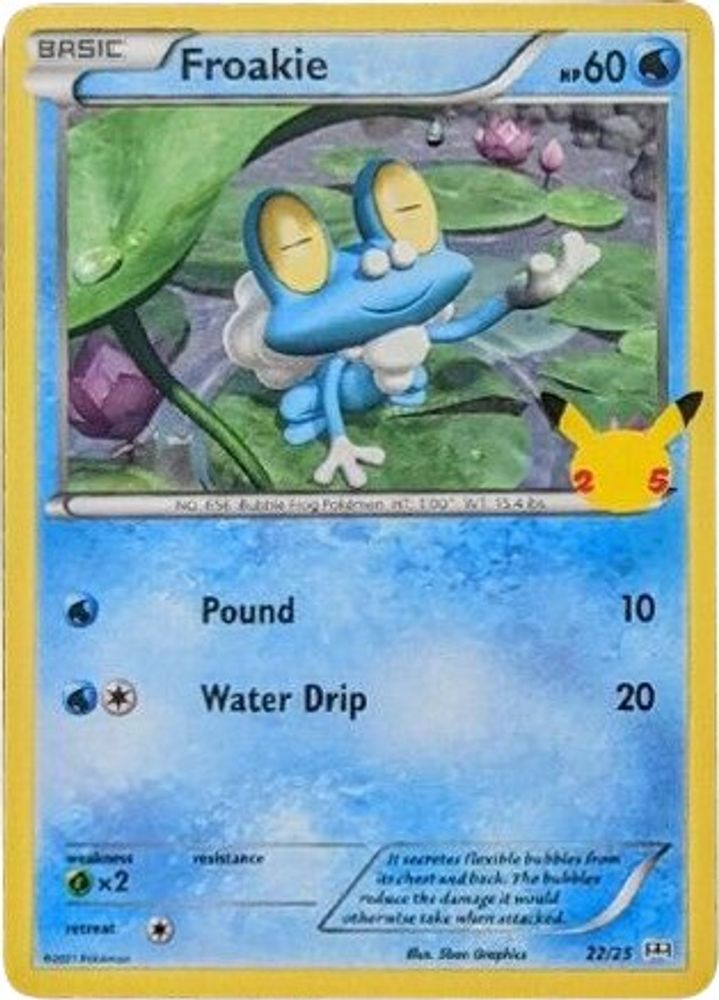 Froakie 022/025 Promo Holo McDonald's 25th Anniversary Promos NM/LP