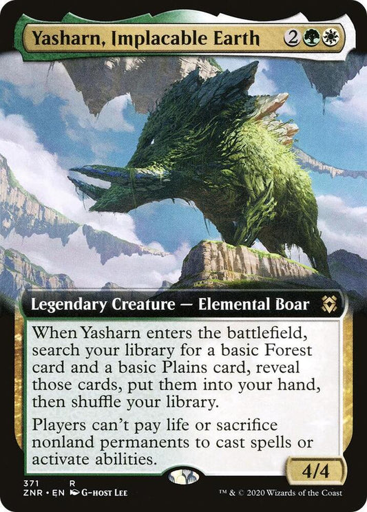 Yasharn, Implacable Earth (Extended Art) 371 Rare Zendikar Rising NM/M