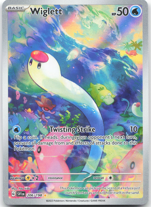 Wiglett - Illustration Rare SV01: Scarlet & Violet Base Set 206/198 NM
