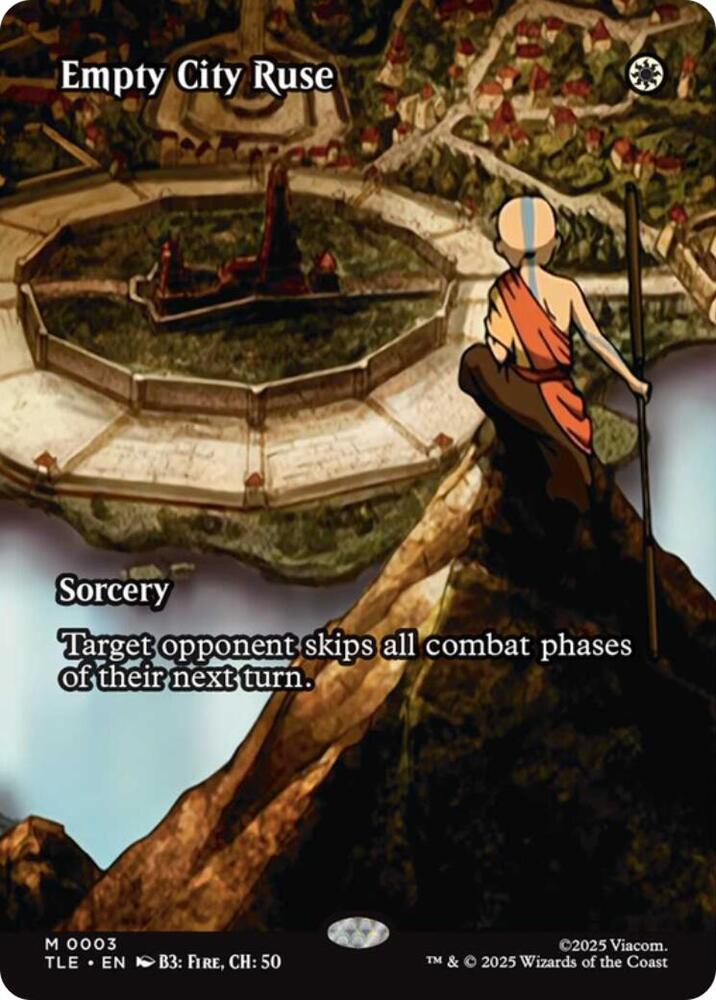 Empty City Ruse (Borderless) 3 Avatar: The Last Airbender: Eternal-Legal Foil NM/M