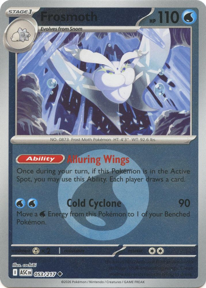Frosmoth (Energy Symbol Pattern) 053/217 Reverse Holo Ascended Heroes NM/M