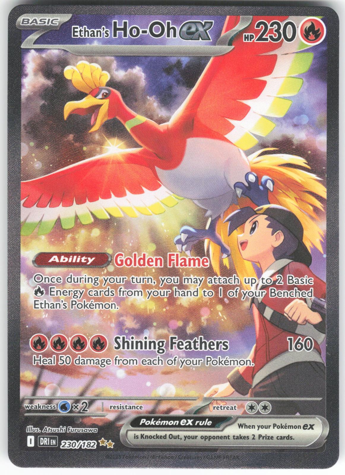 Ethan's Ho-Oh ex 230/182 Special Illustration Rare Destined Rivals LP