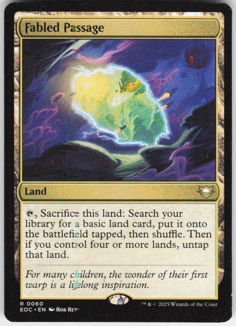 Fabled Passage R Commander: Edge of Eternities 60 NM