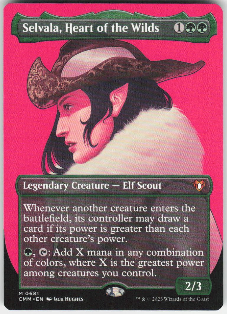 Selvala, Heart of the Wilds (Borderless) M Commander Masters 681 NM