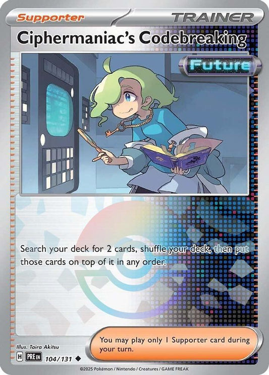 Ciphermaniac's Codebreaking (Poke Ball Pattern) 104/131 Prismatic Evolutions Holo NM/M