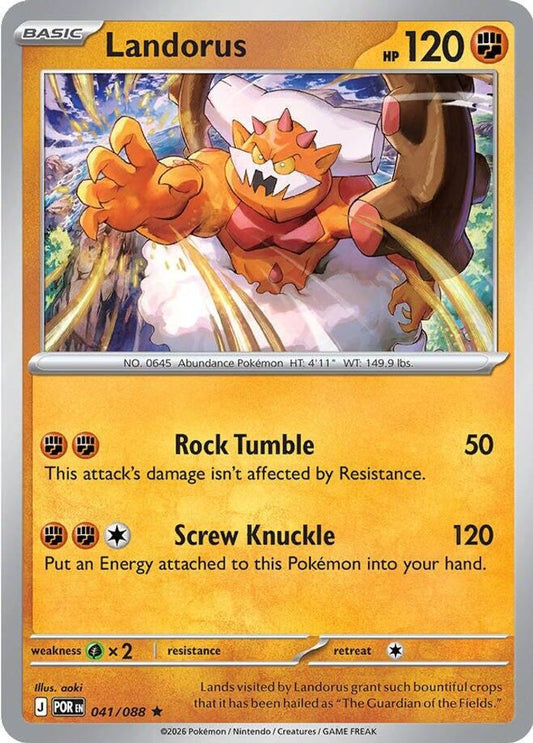 Landorus 041/088 Rare Holo Perfect Order NM/M