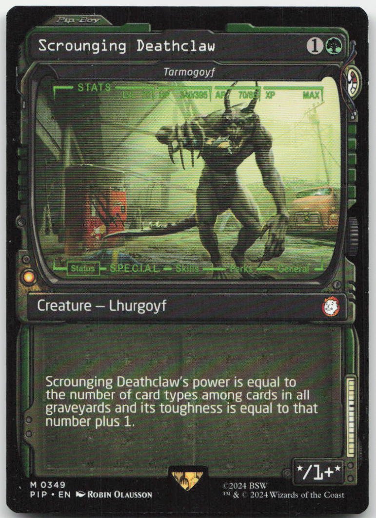 Scrounging Deathclaw - Tarmogoyf (Showcase) M Universes Beyond: Fallout 349 NM