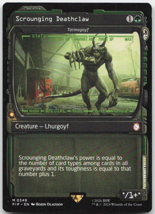 Scrounging Deathclaw - Tarmogoyf (Showcase) M Universes Beyond: Fallout 349 NM