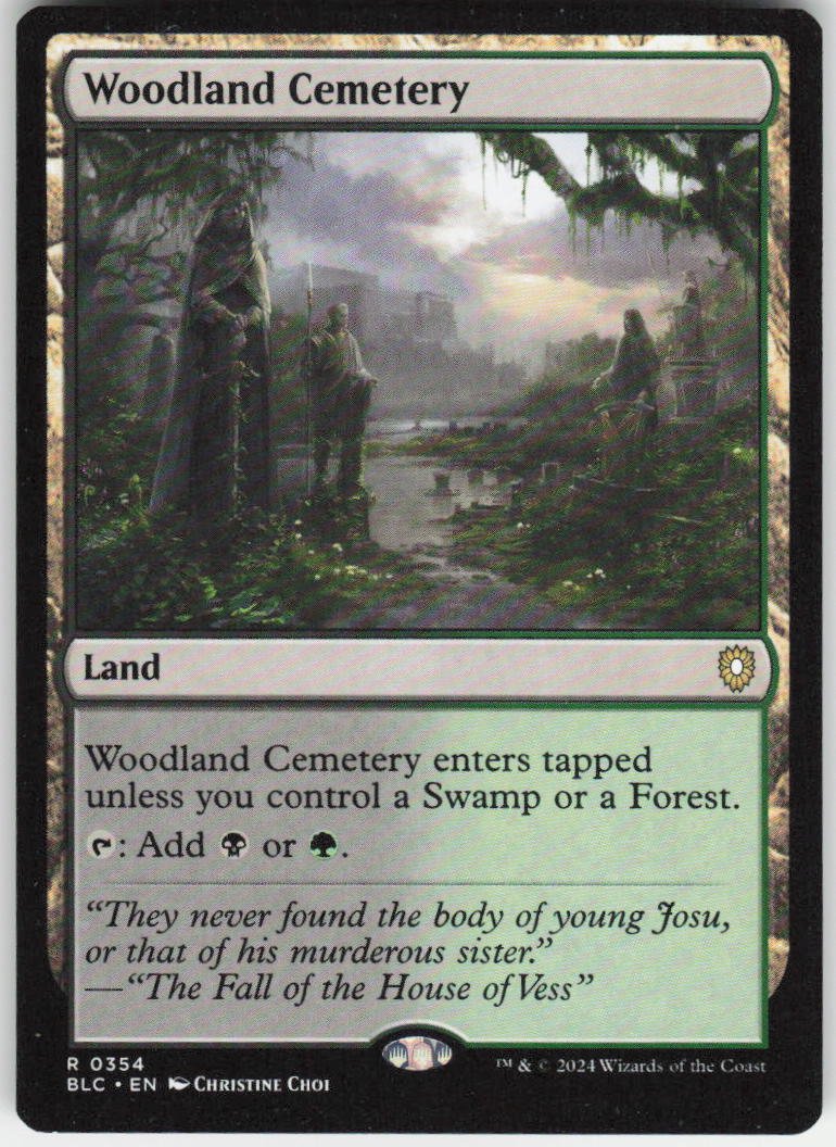 Woodland Cemetery R Commander: Bloomburrow 354 NM