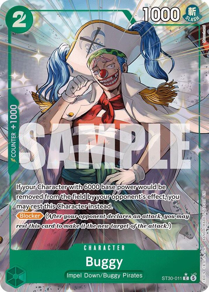 Buggy (Full Art) ST30-011 Common Foil Starter Deck EX: Luffy & Ace NM/M