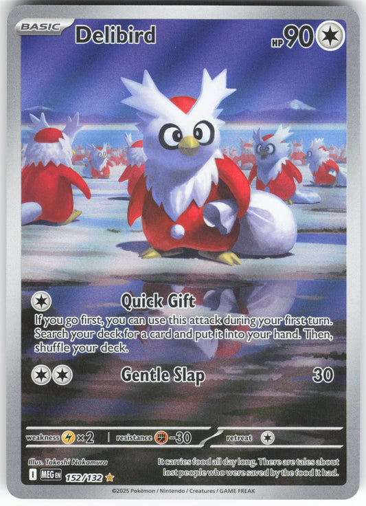 Delibird - Illustration Rare ME01: Mega Evolution 152/132 NM