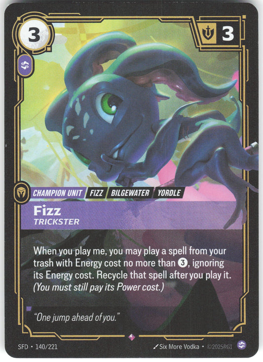 Fizz - Trickster Rare Spiritforged 140/221 NM