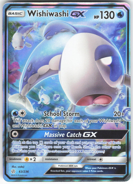Wishiwashi GX Ultra Rare SM - Cosmic Eclipse 63/236 NM