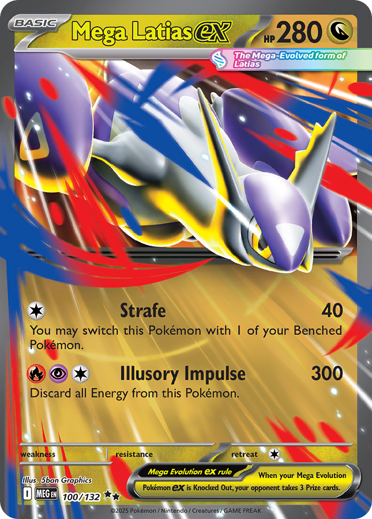 Mega Latias ex 100/132 Double Rare Mega Evolution NM/M