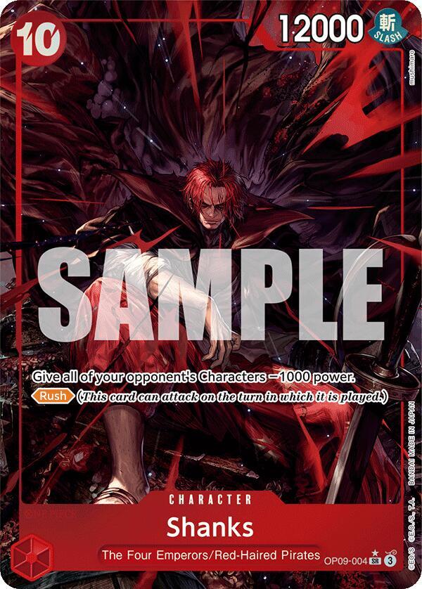 Shanks (004) (Alternate Art) OP09-004 Foil Emperors in the New World NM/M