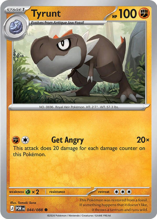 Tyrunt 044/088 Common Reverse Holo Perfect Order NM/M
