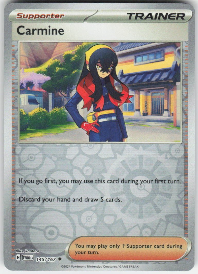 Carmine - Uncommon SV06: Twilight Masquerade 145/167 NM Rev Holo