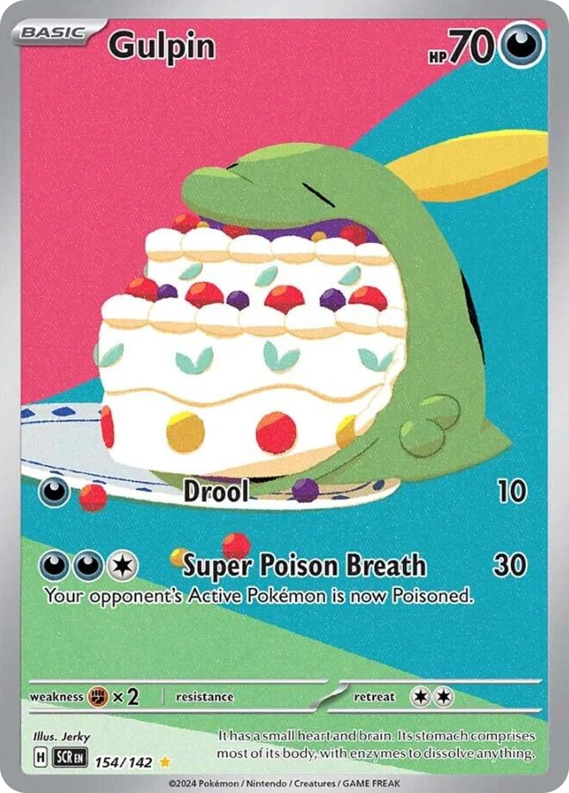Gulpin 154/142 Illustration Rare Stellar Crown NM/M
