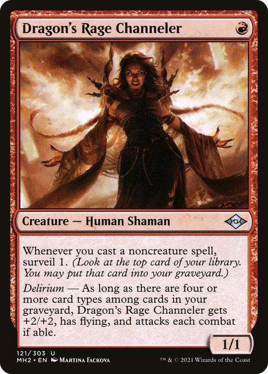 Dragon's Rage Channeler 121 Uncommon Foil Modern Horizons 2 NM/M