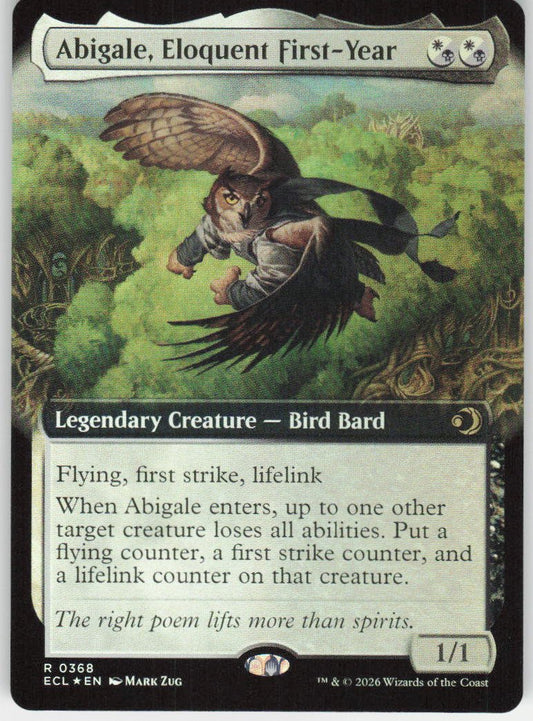 Abigale, Eloquent First-Year (Extended Art Foil) R Lorwyn Eclipsed 368 NM
