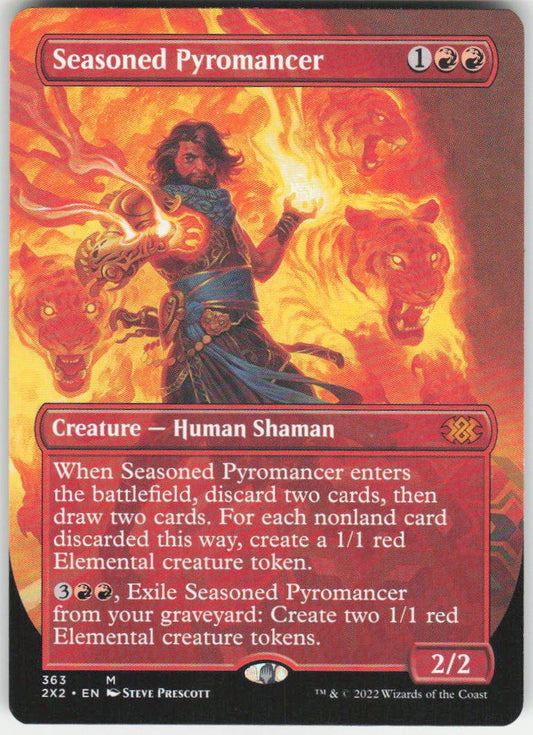 Seasoned Pyromancer (Borderless) M Double Masters 2022 363 NM