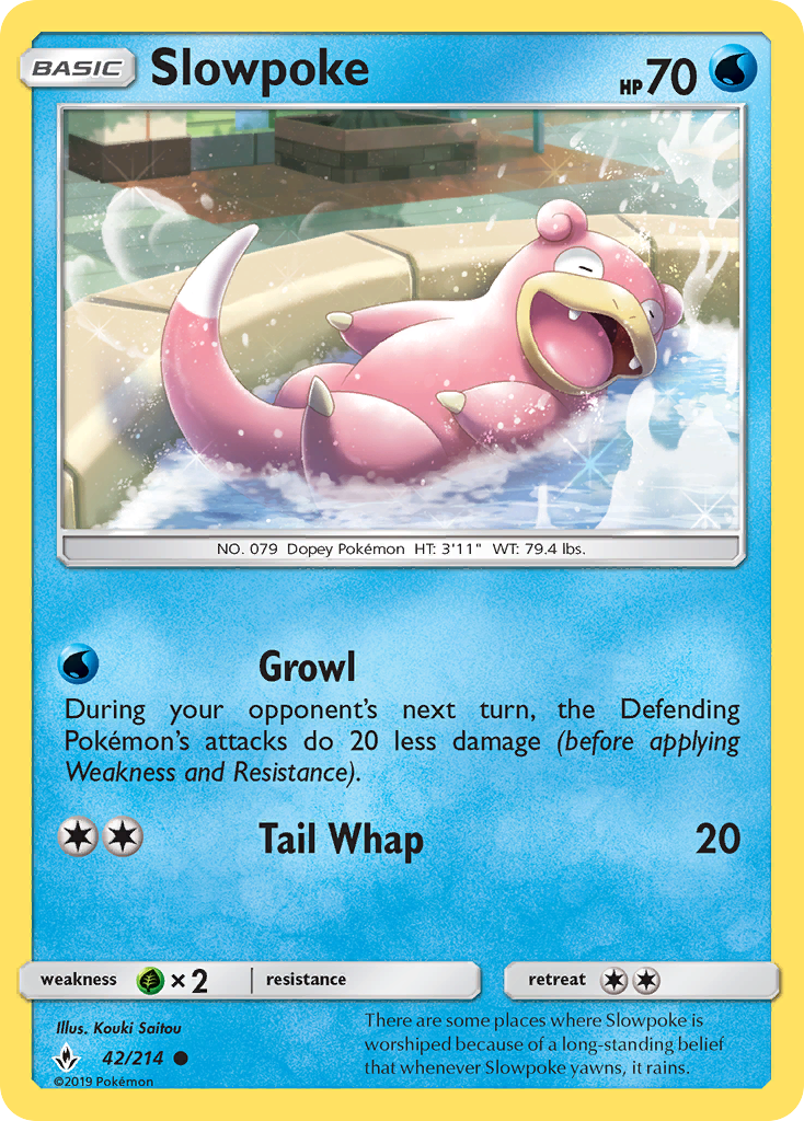 Slowpoke 42/214 Common Reverse Holo Unbroken Bonds NM/LP