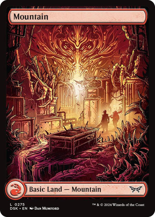Mountain (0275) - Full Art 275 Land Foil Duskmourn: House of Horror NM/M