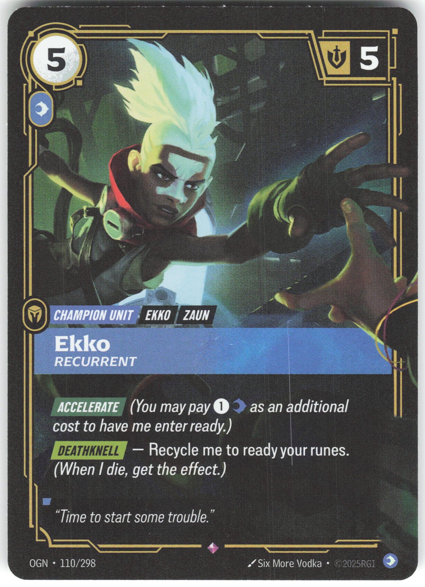 Ekko - Recurrent Rare Origins 110/298 NM