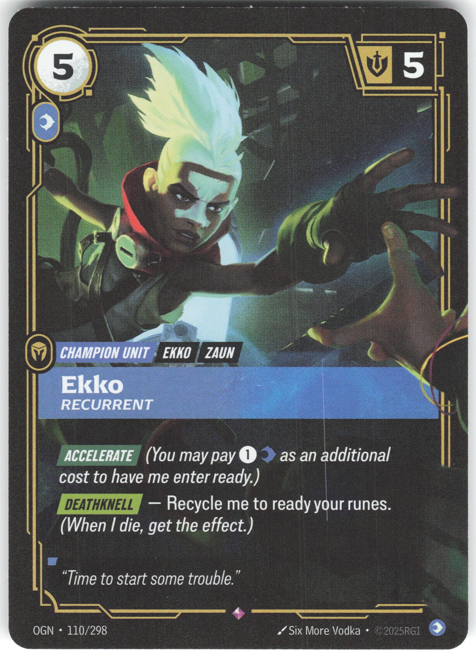 Ekko - Recurrent Rare Origins 110/298 NM