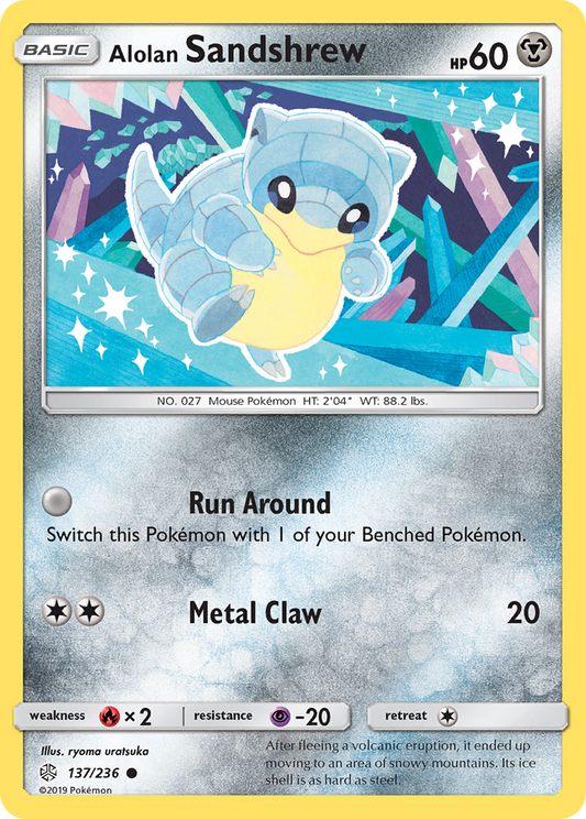 Alolan Sandshrew 137/236 Common Cosmic Eclipse NM/M
