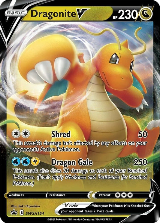 Dragonite V SWSH154 Promo Sword & Shield Promo Holo NM/M